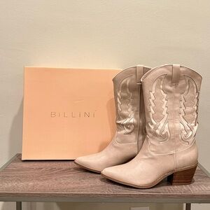 Billini Norva Boots - Blush Cream Size 7 - Billini Cowboy Boots Size 7